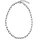 U Shape Chunky Link Chain Silver & Gold Hardware Necklace